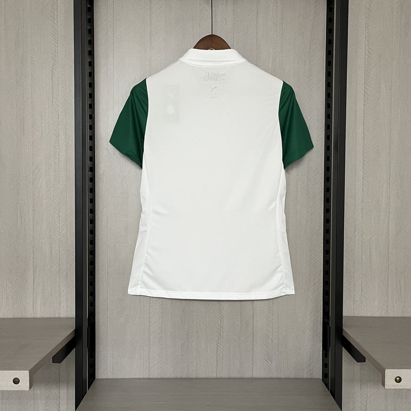 Camisa Palmeiras Fora 25/26 - Versão Feminina Baby Look Branca