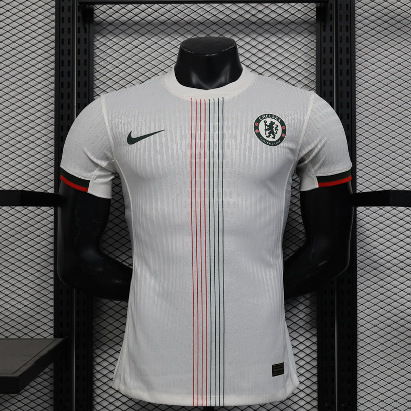 Camisa Chelsea Fora 2025/26 - Versão Jogador Branca