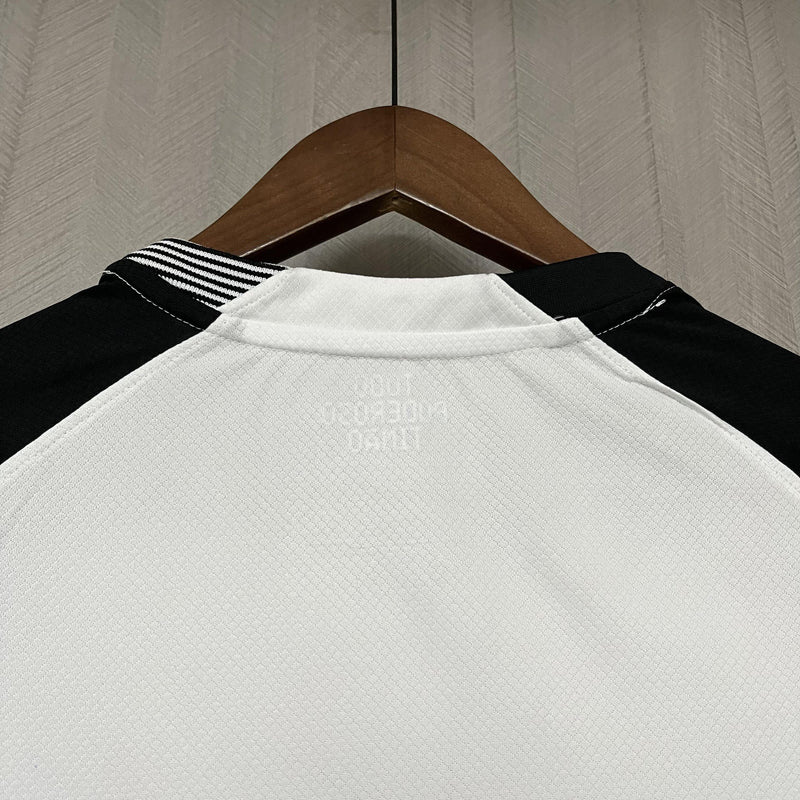 Camisa Corinthians Titular 25/26 - Branco e Preto