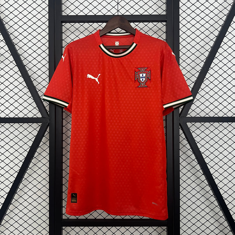 Camisa Portugal Titular 25/26 - Versão Torcedor Vermelha Puma
