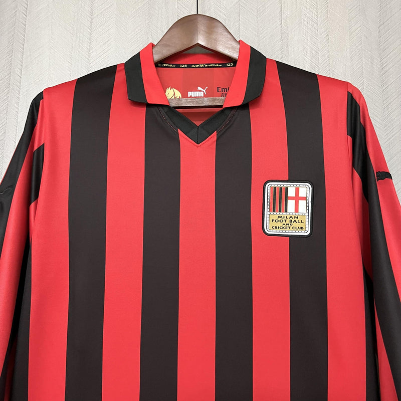 Camisa Manga Longa Milan 2024/25 - Vermelho e Preto Edição Especial