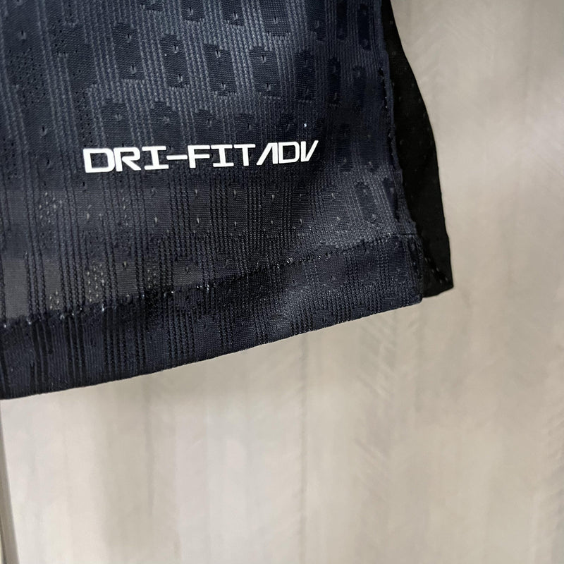 Camisa Corinthians Titular 2024/25 - Versão Jogador Preto e Branco