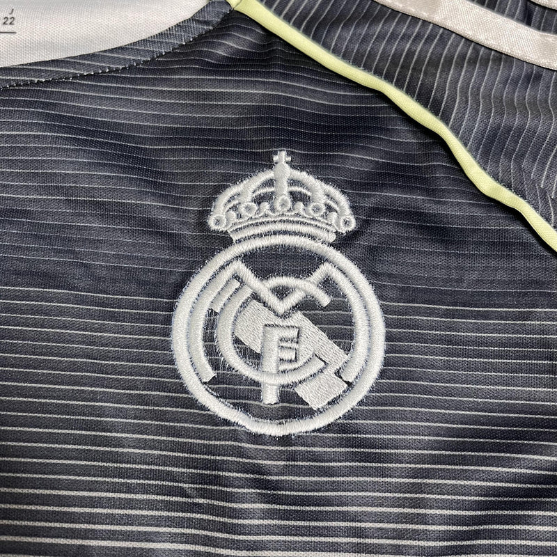 Conjunto Infantil Real Madrid Fora 25/26 - Cinza