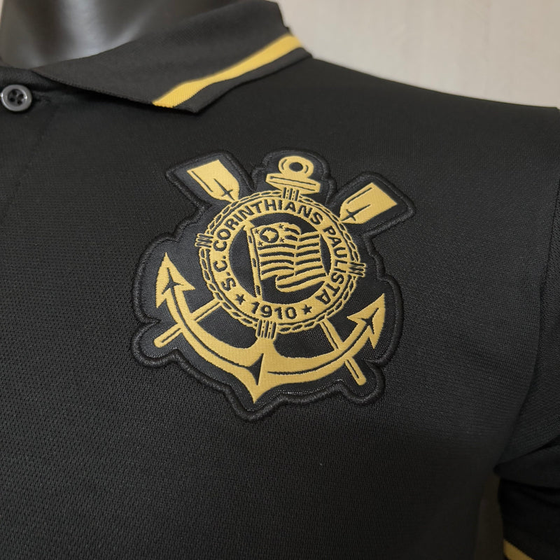 Camisa Polo Corinthians 2025 - Preta