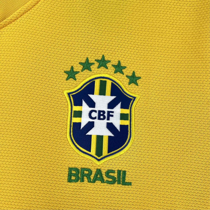 Camisa Brasil Titular 12/13 - Versão Retrô Amarela