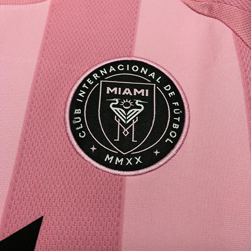 Camisa Inter Miami Titular 25/26 - Rosa Listrado