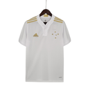 Camisa Cruzeiro Fora 21/22 - Branco e Dourado