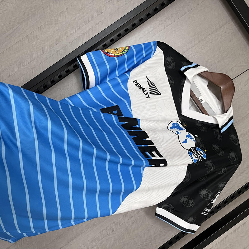Camisa Grêmio 1996 III - Versão Retro Azul Polo Renner