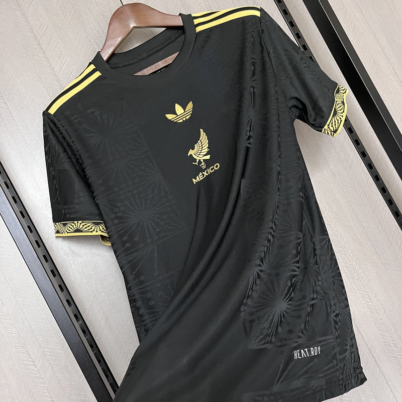 Camisa México Edição Especial 25/26 - Preto e Dourado Versão Torcedor