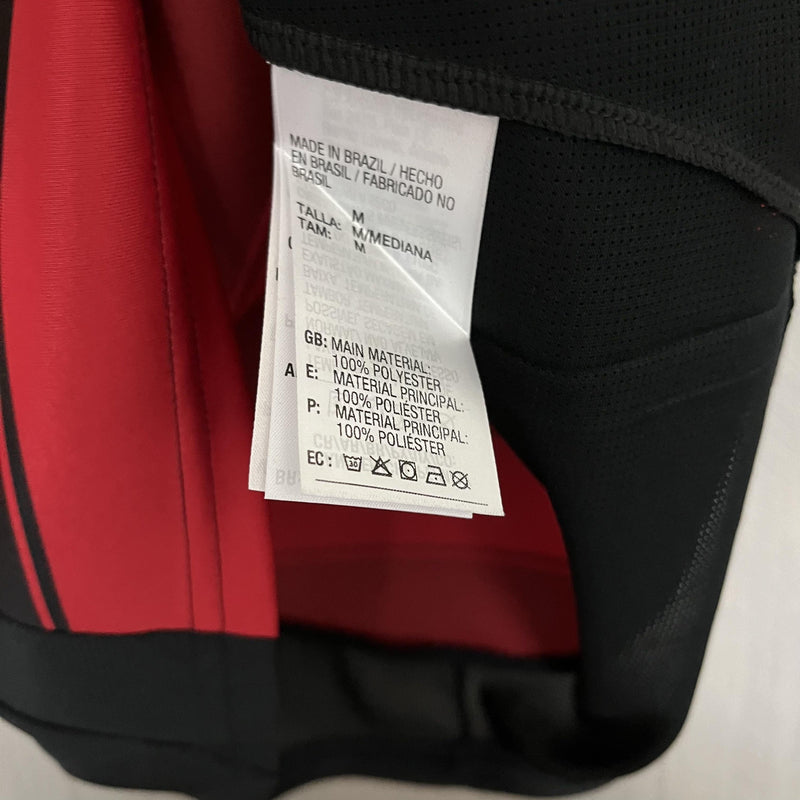 Camisa Flamengo Titular 25/26 - Feminina Baby Look Vermelha e Preta