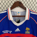Camisa Retro Seleção França Manga Longa - 1998 Azul