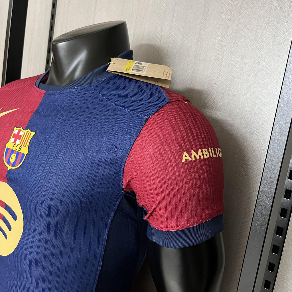 Camisa Barcelona Titular 2024/25 - Versão Jogador Spotify 2