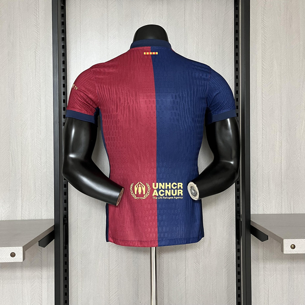 Camisa Barcelona Titular 2024/25 - Versão Jogador Spotify 2