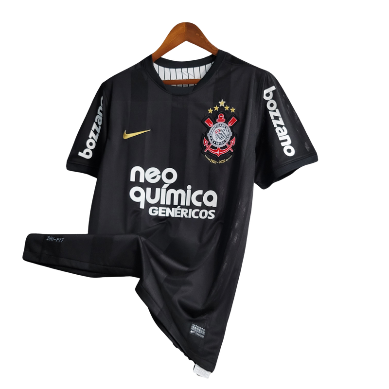 Camisa Corinthians Away 2010 - Versão Retrô Preta