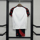 Conjunto Infantil Flamengo Fora 25/26 - Branca