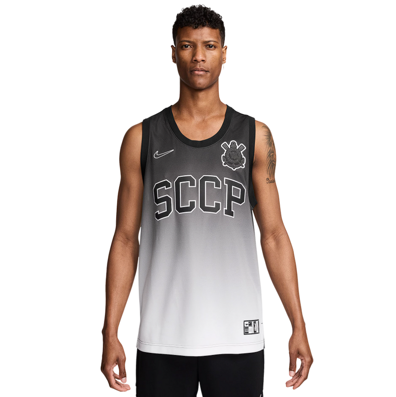 Regata Corinthians NBA 23/24 - Versão Basquete Preta SCCP