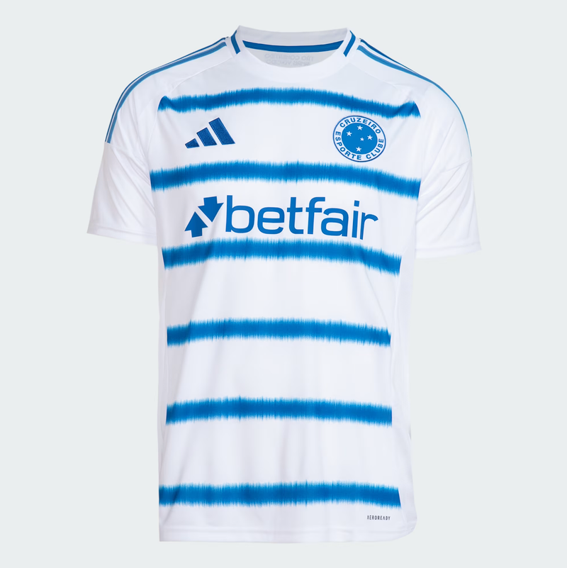 Camisa Cruzeiro Fora 25/26 - Branca e Azul