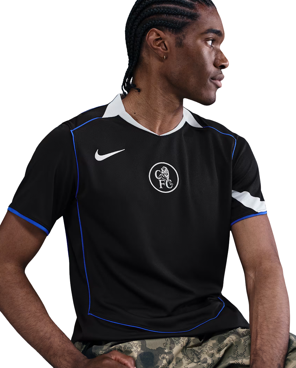 Camisa Chelsea Edição Especial 25/26 - Total 90 Preto e Azul
