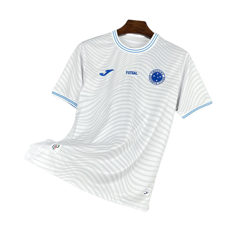 Camisa Cruzeiro Fora 25/26 - Branco Futsal Joma