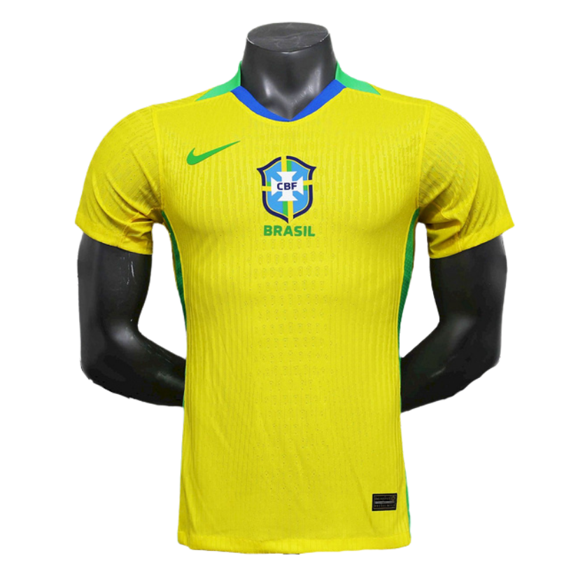 Camisa Brasil Titular 2025/26 - Versão Jogador Amarela