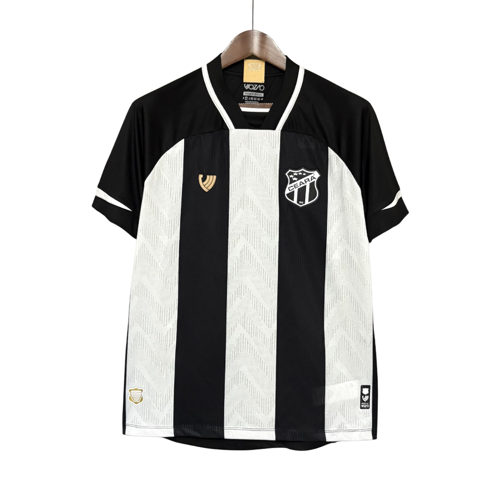 Camisa Ceará Titular 25/26 - Preto e Branco