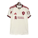 Camisa Liverpool Fora 25/26 - Branco e Vermelho