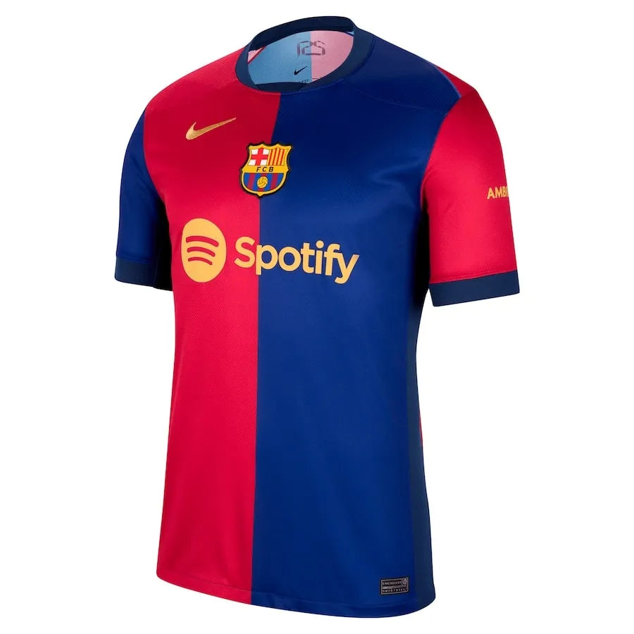 Camisa Barcelona Titular 24/25 - Azul e Vermelha