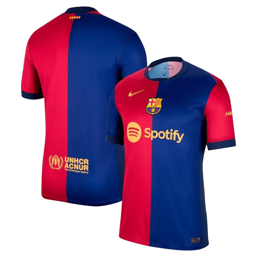Camisa Barcelona Titular 24/25 - Azul e Vermelha