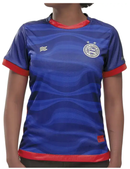Camisa Bahia III 24/25 - Versão Feminina Baby Look Azul e Vermelho
