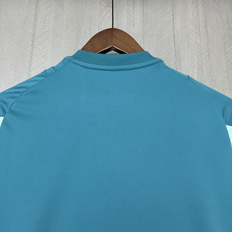 Camisa Cruzeiro de Treino 25/26 - Versão Feminina Baby Look Azul Turquesa