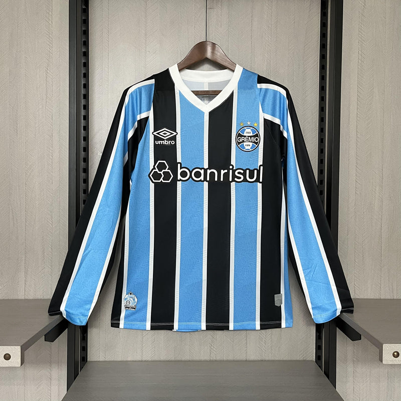 Camisa de Goleiro Titular Grêmio 24/25 - Azul Manga Longa