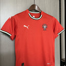 Conjunto Infantil Portugal Titular 25/26 - Vermelho