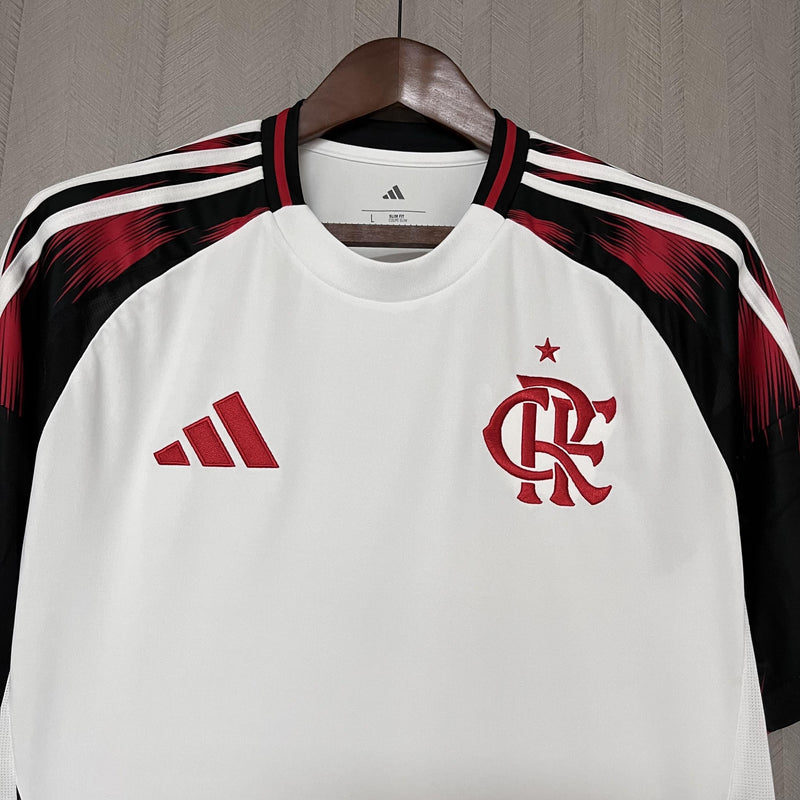 Camisa Flamengo Fora 25/26 - Branca e Vermelha
