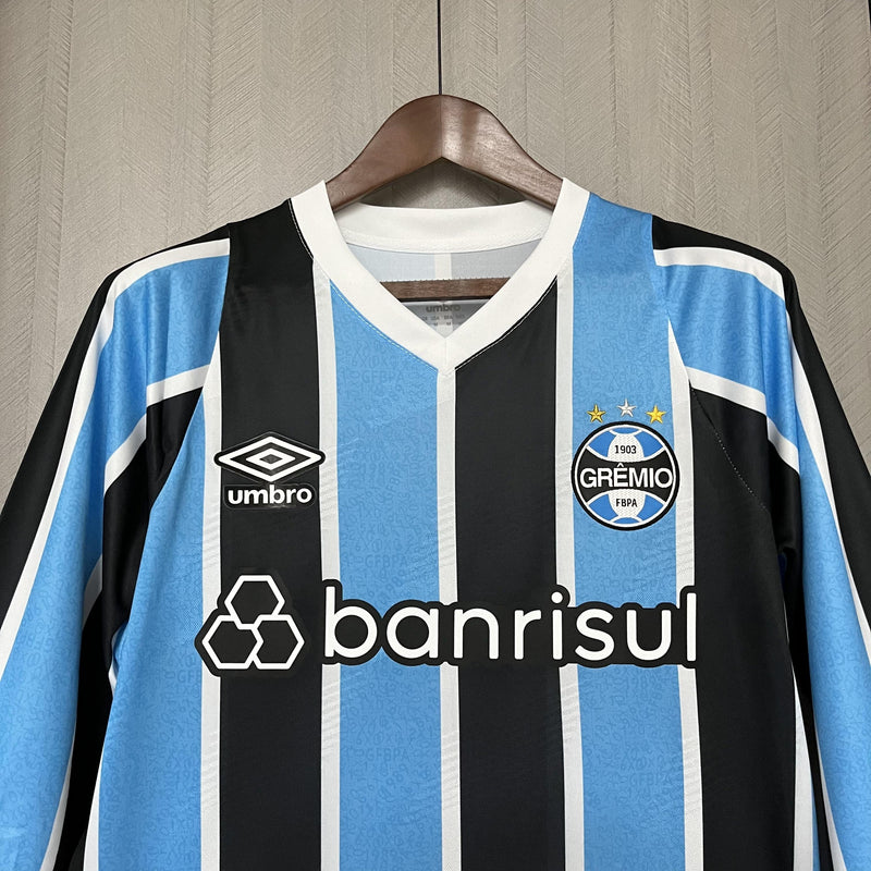 Camisa de Goleiro Titular Grêmio 24/25 - Azul Manga Longa