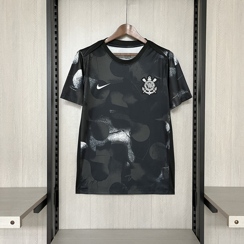Camisa Corinthians Pré-Jogo 25/26 - Preto