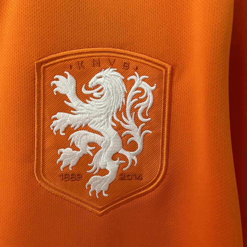 Camisa Holanda Copa do Mundo 2014 - Versão Retro Laranja