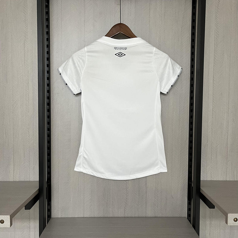 Camisa Santos Titular 24/25 - Versão Feminina Baby Look Branca