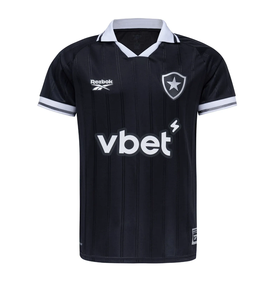 Camisa Botafogo Fora 25/26 - Preto e Branco