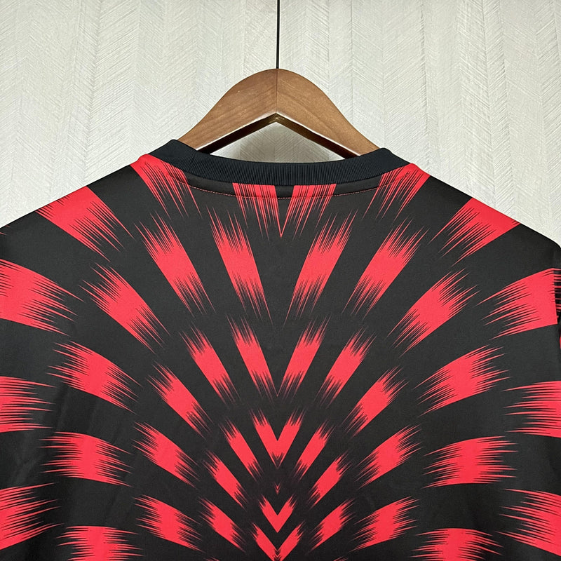 Camisa Flamengo Pré-Jogo 25/26 - Vermelha e Preta