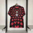 Camisa Flamengo Pré-Jogo 25/26 - Vermelha e Preta