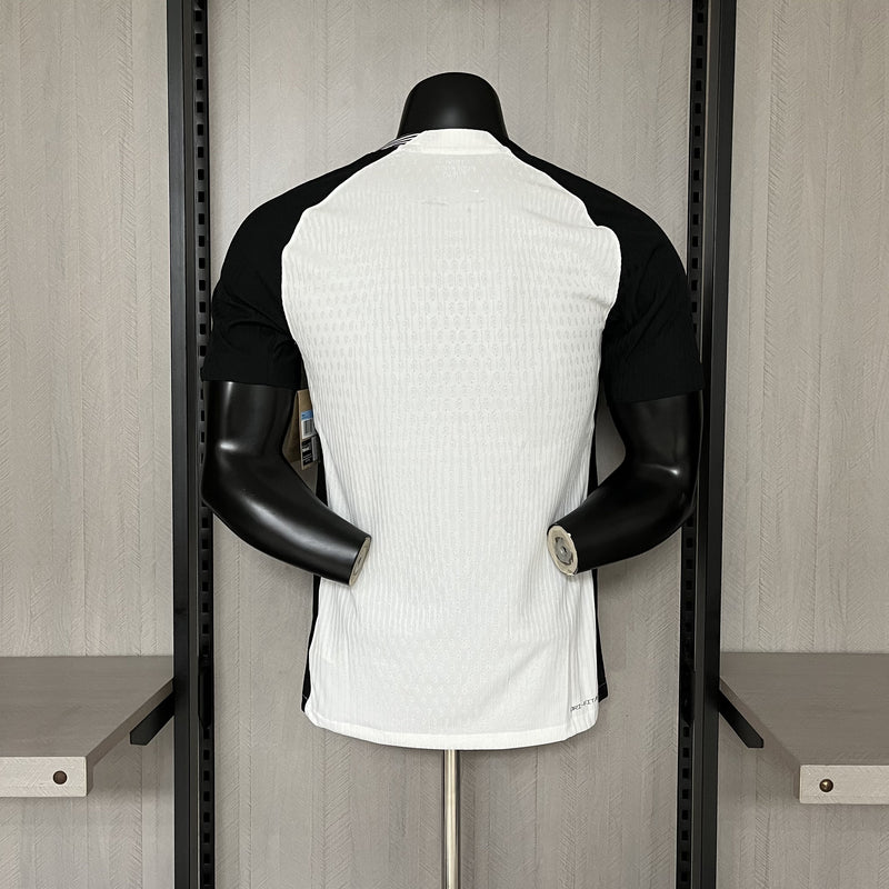 Camisa Corinthians Titular 2025/26 - Versão Jogador Preto e Branco