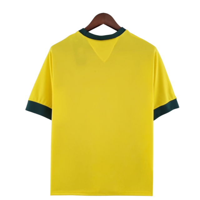 Camisa Brasil Titular 1970 - Versão Retrô Amarela