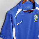 Camisa Brasil Fora 2002 - Versão Retrô Azul