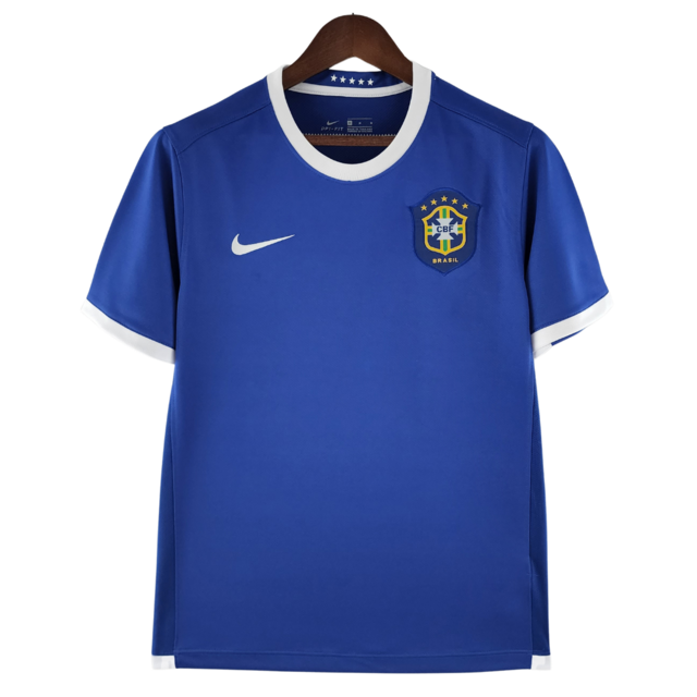 Camisa Brasil Fora 2006 - Versão Retrô Azul