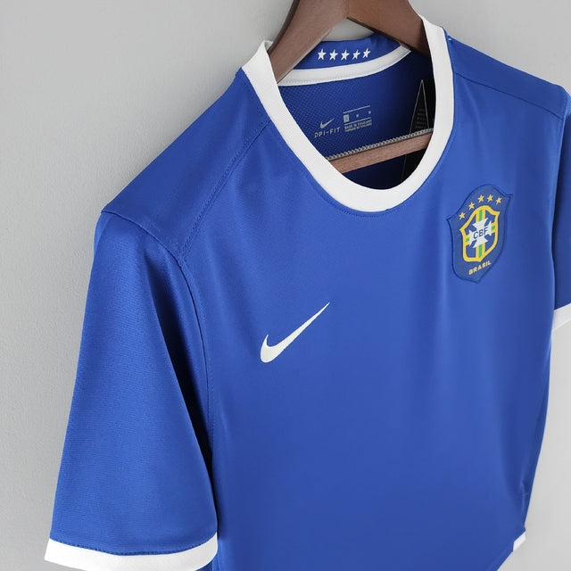 Camisa Brasil Fora 2006 - Versão Retrô Azul