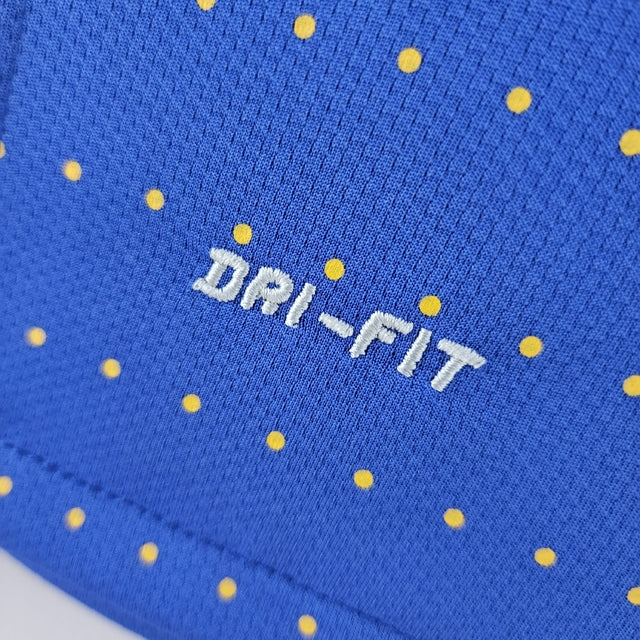 Camisa Brasil Fora 2010/11 - Versão Retrô Azul