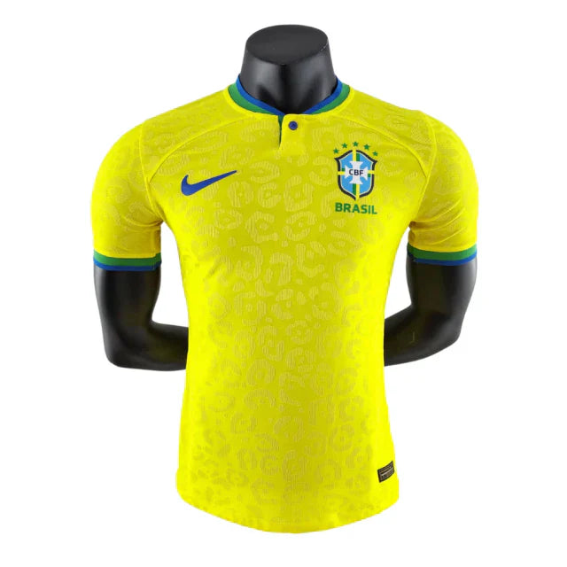 Camisa Brasil Titular 2022 - Versão Jogador Amarela