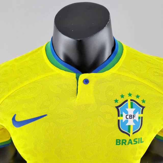 Camisa Brasil Titular 2022 - Versão Jogador Amarela
