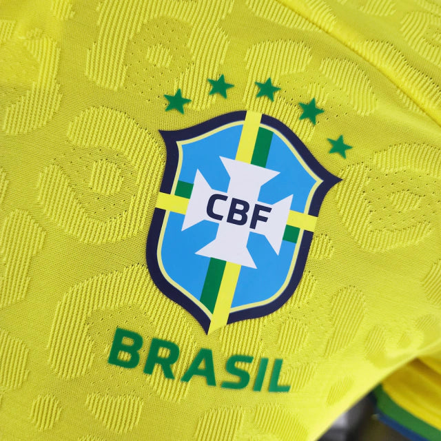 Camisa Brasil Titular 2022 - Versão Jogador Amarela