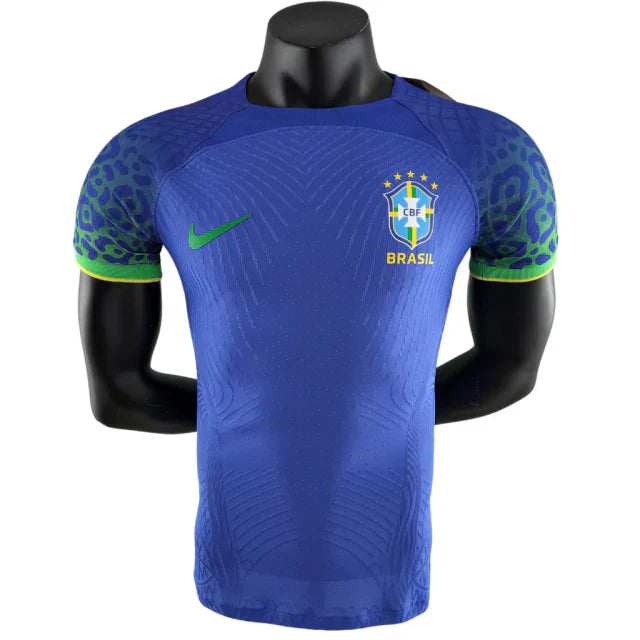 Camisa Brasil Fora 2022 - Versão Jogador Azul
